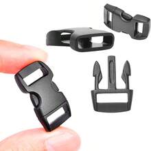 50pcs Mixed Color 3/8" Curve Contoured Side Release Buckles, Assorted Paracord Bracelet Accessories For Parachute 550 Cord Bag Straps Backpack - 3/8" Curve Contoured Side Release Buckles - View 12