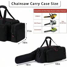 BABEYER Chainsaw Case, Durable Chainsaw Bag Compatible With Greenworks, EGO Power+, Dewalt 1439; 39; /1639; 39; /1839; 39; Cordless Chainsaw Amp; Acssories, Black - Đen+với+Đỏ - Xem 5
