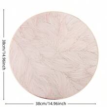 1/4/6 件花卉图案餐垫、婚礼和派对餐桌装饰、情人节餐垫