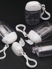 1PC/2PCS/3PCS Pink, White, Rose Red, And Transparent Empty Bottles For Hand Sanitizer Filling. Equipped With A Pink Bowknot, 30ml Portable Style, Hanging Rope Keychain, Pink Flip Cover. Reusable Portable Empty Bottles, Refillable Cosmetic Containers. Suitable For Liquid Lotions Or Creams, Essential For Travel And Dormitories. Perfect For Gifting To Mothers, Teachers, Friends, Ideal For Back-To-School, And A Great Valentine's Day Gift.