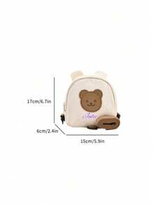 A Custom Bag With A Personalized Name Or Holiday Message. Customize Your Own Backpack, Mini Cartoon Casual Cute Rabbit Tiger Bear Printed Backpack School Bag, You Can Customize Name, Letters, Lucky Numbers, Etc., Very Suitable For School, Dance Class, Travel, Daily Adaptation, Birthday Gifts Friends And Daughters, As Commemorative Gift Meaningful Package, Christmas Gift, New Year Etc. Prints Are Randomly Placed.