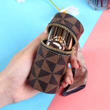 Mini Retro Coin Purse, Classic Pouch With Scarf Decor, Zipper Portable Multifunctional Lipstick Bag Vintage Lipstick Key Bag Mini Retro Coin Purse Classic Small Pouch & Bag Accessories Hot Pink Purse Wallet Keychain