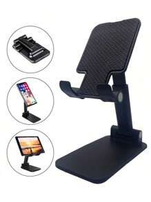 1pc Multifunctional Mobile Phone Stand, Desktop Slouchy Bedside TV Watching Folding Portable Tablet Live Broadcast Support Bracket