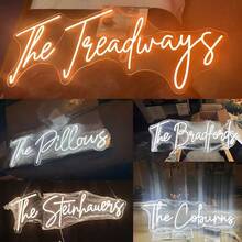 Customizable Neon Signs, Custom Valentine's Day Decoration Neon Signs, Custom Wedding Neon Signs, Neon Name Signs, Custom Wedding Led Neon Signs - 16in/40cm - View 5