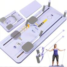 Tabla deslizante plegable multifuncional de Pilates, Set de moldeado de Pilates 5 en 1, Placa deslizante, Máquina deslizante, Rodillo de músculos abdominales, Para ejercicios de core, acondicionamiento físico, uso doméstico, gimnasio, yoga