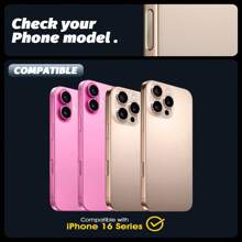 ROJEMXVE 2 Confezioni Compatibili Per IPhone 16/16 Plus/16 Pro/16 Pro Max/17/17 Air/17 Pro/17 Pro Max Protezione Pulsante Di Cattura Della Fotocamera, Vetro Temperato Ad Alta Definizione Forte Protezione