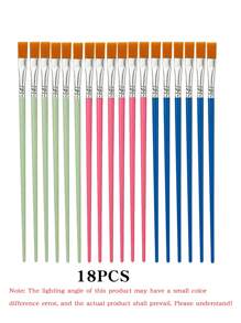 Children's And Adult Specific Brush Set - Durable Nylon Hairstylist Brush For Acrylic/Oil/Watercolor Painting - Suitable For Various Flat And Circular Tips Of Canvas, Face, And Nail Art (Loose Art Supplies) 5PCS/10pcs/18PCS/8PCS, Artist Acrylic Paint Brush Suitable For Acrylic Oil Painting Watercolor, Micro Section Painting, And Rock Painting, Children's Brush Macaron Color Matching
