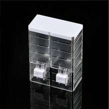 1pc Wall Mounted Soap Dispenser, Manual Push Style Hand Wash Liquid Soap Dispenser, Suitable For Hotels, Simple Transparent Commercial Lotion Container, Applicable For Home Bathroom, Hotel, Shopping Mall Kitchen Items Kitchen Accessories Kitchen Kitchen Tools - Clear - View 12