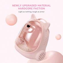 Cat Carrier Backpack, Large Capacity Transparent Cat Backpack, Panoramic Transparent Breathable Design Portable Dual Shoulder Cat Backpack, Hand-Held Space Capsule Pet Bag Portable Space Backpack, Durable PC Material With Zipper Closure, Cat Backpack Carrier