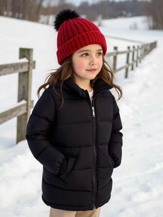 年轻女孩休闲中长立领冬季夹克