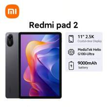 Xiaomi Redmi Pad 2 全球版平板电脑 11 英寸 2.5K 晶晰显示屏 9000mAh（典型值）大容量电池 先进的 Helio G100-Ultra 6nm 制造工艺 四扬声器带来沉浸式音效 支持可扩展存储：高达 2TB 高达 90Hz 的刷新率