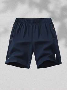 Men's Outdoor Casual Sports Shorts Solid Color Geometric Printed Running Pants Outdoor And Gym Clothes
