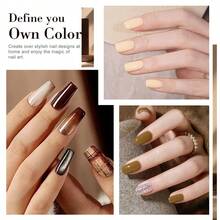 LIMEGIRL Gel Polish 10 Pcs All Seasons Skin Tones Gel Nail Polish Nude Pink Neutral UV Gel Polish Nail Set Salon DIY Manicure Gift Set - Nhiều màu - Xem 4