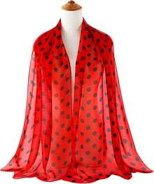 E-Clover Herebuy - Unique Women's Floral Scarves: Chiffon Flowers & Birds Printed Scarf