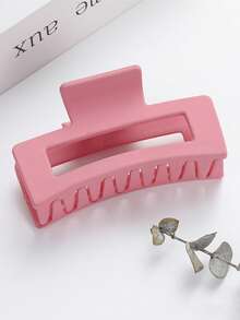 6 件 2025 新款高品质方形发夹，8.5 厘米中号，哑光鲨鱼形发夹，女士发饰优雅爪夹，学校用品，大学