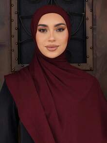 1 件女士经典纯色优雅休闲流苏围巾，高品质针织莫代尔平纹针织头巾，头巾式披肩适合日常生活、旅行和聚会