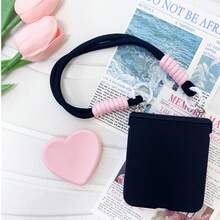 可爱粉色心形手机壳带便携带适用于三星 Z Flip 5 6 Z Flip6 ZFlip 5 Zflip6 Zflip5 防震后盖