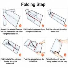 Extra Long Rain Ponchos For Adults - EVA Rain Coats Waterproof Unisex Rain Jacket With Drawstring Hood