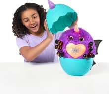 ZURU Huevos sorpresa con criaturas fantásticas con cuernos - Colección de 6 figuras de peluche misteriosas en caja ciega, regalo de cumpleaños perfecto para niñas