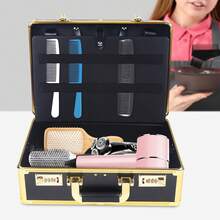 Bazargame Barber Carrying Case,Large Barber Beauty Salon Tool Kits Storage,Portable Travel Carry Case Hairdresser For Hair Stylist Pet Groomer - Gold - View 4
