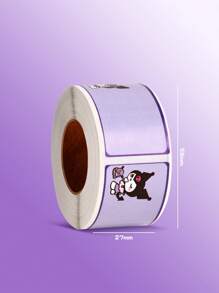 Sanrio 300Pcs/Set Kuromi Roll Stickers Name Stickers Stationery Stickers Cute My Melody Cinnamoroll Handwritten Name Stickers Cartoon Handbook Stickers Back To School School Supplies(Some Parts May Be Random)