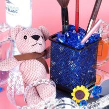 50 件假冰块、亚克力花瓶填充物、宝石珠、水晶透明石、塑料钻石花瓶中心装饰品，适用于桌面撒布、家居装饰、婚礼、派对、圣诞节活动装饰品（蓝色） - 藍色 - 查看 4