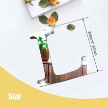 Silver Mirror Alphabet A-Z Wall Stickers - 10/15/20/30cm Tall Letters & Symbols Sold Separately, Dual-Layer Design: Reflective Acrylic Top + 1cm Thick Foam Base With Adhesive, Apply Together For 3D Effect Or Use Only Mirror Layer, Create Custom Words On Walls/Windows, Ideal For Marriage Ceremony Initials, Inspiring Messages In Work Areas, Romantic HOME Displays