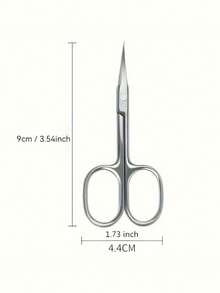 Professional Stainless Steel Cuticle Scissors - Ultra-Thin Precision Curved Manicure Tool, Perfect For Nail Care, Unscented - Secondary Edge Technology - Multicolor - View 4