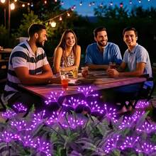 Outdoor Waterproof Solar Firecracker Lights, Solar Firework Lights, Weeping Willow Lights, LED Dandelion Starry Fairy Lights, Garden Atmosphere Decor, Suitable For Yard, Path, Patio, Flower Bed, Camping, Party Decoration