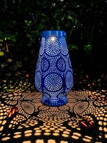 1 Stück dekorative Solar-Laterne für den Garten, Solar-Metall-Hängeleuchte, LED-Solar-Dekorationslaterne, geeignet für Garten, Hof, Weg, Rasen, Balkon, Geburtstag, Party, Outdoor-Solar-Lichtdekoration, hohe Qualität, Weihnachten/Halloween/Erntedankfest, ideales Geschenk, Urlaubsgeschenk