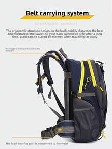 Multi-Color Optional Outdoor Travel Backpack Mountaineering Bag 40L Large Capacity Men's And Women's Backpack Anti-Splashing Riding Backpack Light Backpack Travel Hiking Bag Daily Use Backpack Fashion Leisure Backpack Light Simple Version With Waist Protection Backpack Bag Men's And Women's Hiking Backpack Travel Bags Holiday - Multicolor - View 9