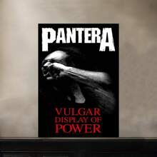 1 PAC Wall Arts ,Posters ,Pop ,Pantera "Vulgar Display Of Power" Unisex Flag ,Canvas Art, Durable Polyester, Frameless Band Merchandise, Anime-Themed Room Decor