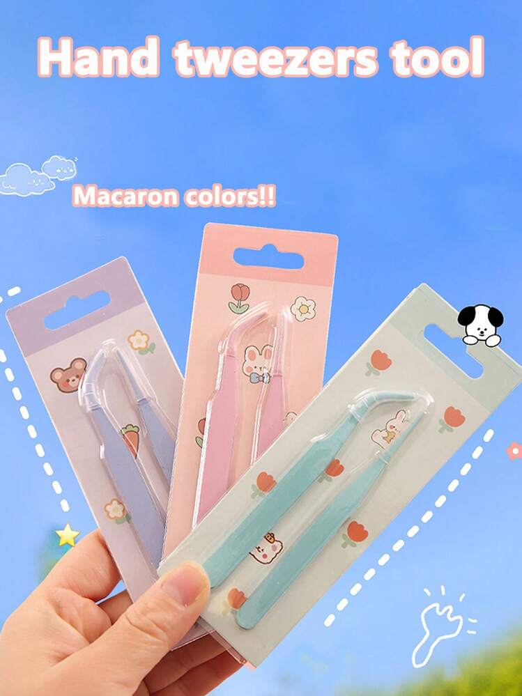 2 pièces Pince multifonctionnelle pour ramasser les autocollants, les rubans washi, les fournitures scolaires, les albums photos, les journaux