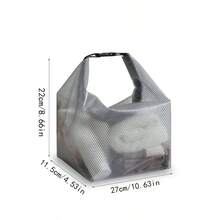 Transparent Waterproof Bag Storage Organizer Bag, Clothing/Swimwear/Cosmetics Bag, Large Capacity, Portable For Outdoor Travel Toiletry Back To School Supplies