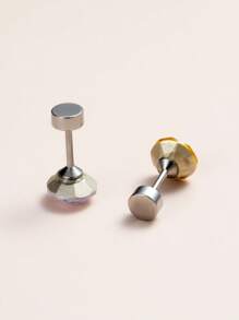 A Fashionable Multicolor Shiny Diamond Body Piercing Accessory Made Of Stainless Steel Ear Cartilage Stud, Suitable For Both Men And Women. Exquisite And Versatile For Everyday Wear, Can Be Given As A Gift To Friends.