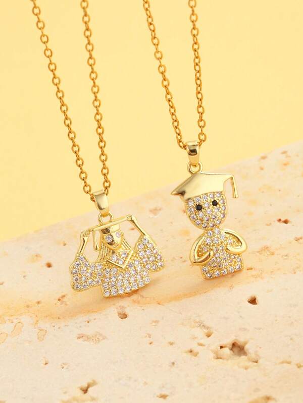 1pc Fashion Personalized Pendant Necklace, Suitable For Students, Gift Or Daily Wear