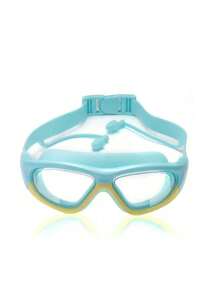 1 Piece Of Children's Anti-Fog HD Swimming Goggles, Waterproof And Anti-Fog HD Professional Diving Goggles Swimming Equipment - Silicone Earplugs Swimming Goggles, Suitable For 3-16 Years Old Children Swimming Diving Use