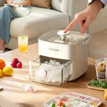 1 Piece 48 Compartment Ice Maker, Double Layer Design Portable Handheld Ice Maker, Large Capacity, No Electricity Required, Easy Press Lid Perfect For Home, Picnic, Party, Outdoor Use, Outdoor Ice Maker | Compartment Ice Maker | Ice Maker - Apricot - View 5