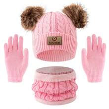 Set de 3 piezas: guantes de lana forrados, gorro y bufanda de punto para el invierno, excelentes para mantener el calor en climas fríos, gorro Benny y bufanda, marca de moda - Rosa - Ver 6