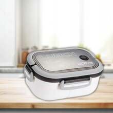 Boîte à déjeuner Foccar Bento pour adulte 1200 ml avec 3 compartiments | Compatible micro-ondes et lave-vaisselle | Boîte à salade étanche pour le travail, l'école, les voyages et la maison