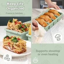Local Delivery Silicone Freezer Molds For Soup With Lid – 1-Cup Soup Container Style Ice Cube Trays For Freezer, Meal Prep & Food Storage, Freeze 250mL/125mL Portions – 2 Pack - 薄荷綠 - 查看 6