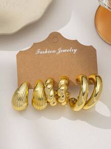 Ensemble de boucles d'oreilles multicolores, bijoux de mode pour femmes, nouveau style transfrontalier UE/États-Unis