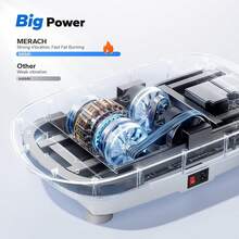 MERACH Vibration Plate, Quiet Compact Vibrating Plate Exercise Machine For Shaping And Relaxation, Auto Or Manual Speed Control, Comfortable Silicone Pad, LED Display (Grey) - View 6