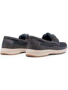 SHOESMALL Men's Boat Shoes Slip On Stylish Casual Loafers Deck Shoes Arch Support Lightweight Fashion Sneakers Gray Shoes - BMY3003-màu xám - Xem 7