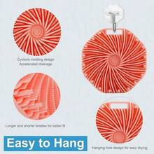 1 件硅胶身体磨砂刷，升级版超级去角质淋浴刷，带防滑带，硅胶身体缓冲刷适用于淋浴、沐浴、洗手，去除污垢和死皮