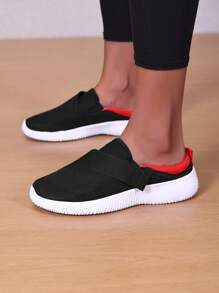 Women's Fashion Woven Breathable Comfortable Sneakers, Non-Slip Durable Slip-On Solid Color Casual Shoes, One Pair Suitable For Both Men & Women Outdoor Casual Sports