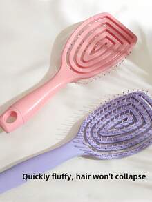 1pc Unisex Paddle Brush - Smooth Styling Comb, Gentle Scalp Care, Durable Mixed Material - Hair Care Tool Suitable For All Hair Types, Goddess High Crown Goddess Specialized Long Hair Curling Massage Blow Drying Volumizing Large Brush