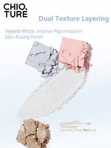 CHIOTURE 9色多功能眼影盘持久不脱妆珠光闪光章多色眼影学生实惠，非常适合万圣节和晚间活动