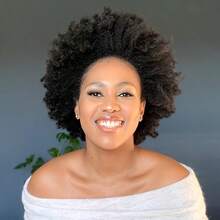 13x4 蕾丝前部非洲卷曲真人发假发，适合女士，密度 180% 短卷发波浪真人发假发，蓬松柔软真人发假发 - SNatural - 查看 5