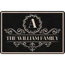 Personalized Welcome Doormat For Home Entrance,Custom Welcome Door Rug With Family Name,Indoor Porch Rugs,Non Slip Low-Profile Floor Front Switch Mat Housewarming Gift For Friend New Home - 24"X16"/30"X18" - A01 - View 1